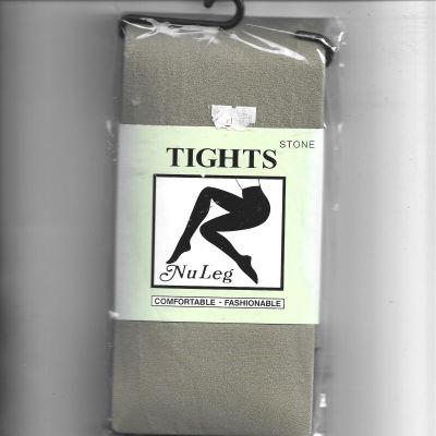 New NuLeg Women's Tights,One Size, 100perc Nylon, Stone Color